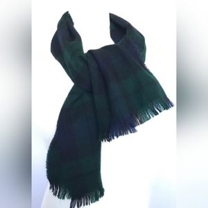 Highlander by Lochcarron wool scarf and Scottish Clan Sword Brooch Pin Kilt